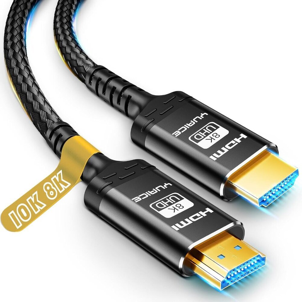 10K 8K HDMI Cable, 1.5FT, 3.3FT, 6.6FT, 10FT, 16FT, 20FT, 25FT Heavy Duty High-S